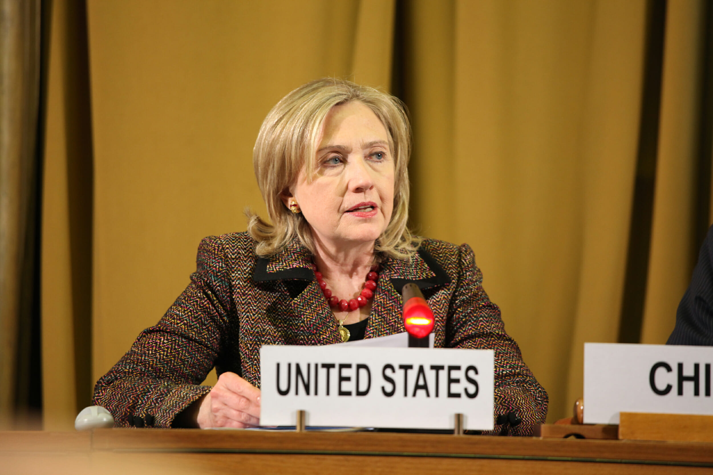 Read more about the article USA’s Udenrigsminister Hillary Clinton: Syrien står foran total kollaps