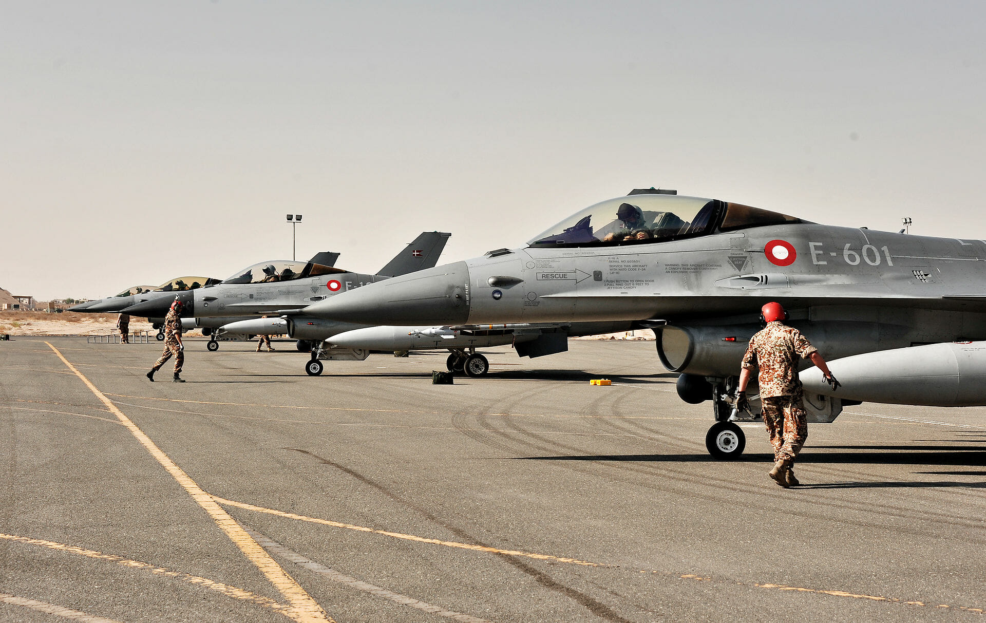 Read more about the article Danske jagerfly på første mission mod Islamisk Stat