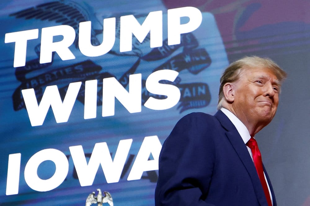 Read more about the article OVERBLIK: Trump vinder Iowa i et langt kapløb mod Det Hvide Hus